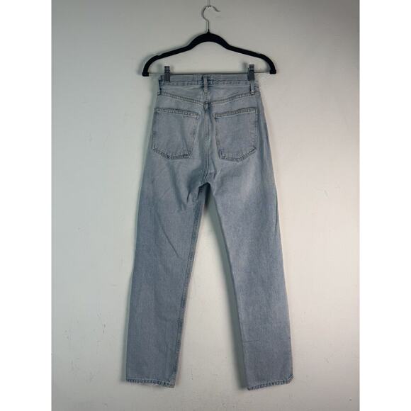 AGOLDE JEANS 90'S HIGH RISE PINCH WAIST STRAIGHT DISTRESSED SIZE 23 #54667 - Picture 2 of 16